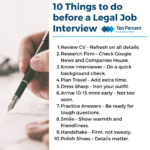 10 Things to Do Before a Legal Job Interview